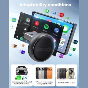 Wireless Carplay / Android Auto Adapter Carlinkit Mini Ultra3 tok, App-6972185561017 2 kép