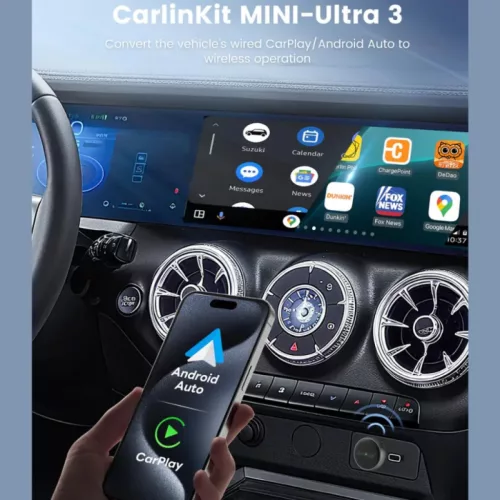 Wireless Carplay / Android Auto Adapter Carlinkit Mini Ultra3 tok, App-6972185561017 3 kép