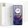 Motorola Edge 60 / 60 Pro / 60 Fusion kijelzővédő fólia Tech-Protect Hydroflex Fit+ 2-pack Átlátszó