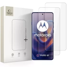   Motorola Edge 60 / 60 Pro / 60 Fusion kijelzővédő fólia Tech-Protect Hydroflex Fit+ 2-pack Átlátszó