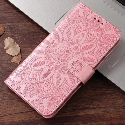 Xiaomi 15T Pro – napraforgó mintás PU bőr telefontok, fliptok ró- 6 kép