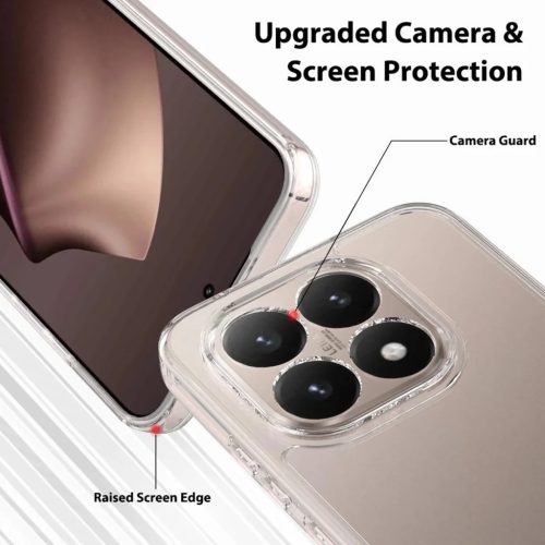 Xiaomi 15T karcálló átlátszó akril TPU tok- 3 kép