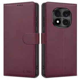 Xiaomi Redmi Note 15 Pro 5G Tech-protect Wallet tok Bordó-5906302352913 1 kép