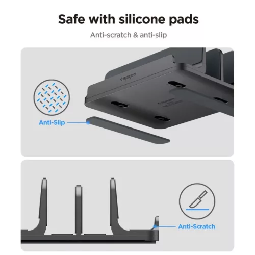  Spigen Ld208s4 laptop állvány szürke-8800283317725 7 kép
