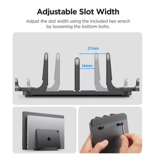 Spigen Ld208s4 laptop állvány szürke-8800283317725 8 kép