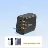 Tech-protect Nc200w-gan 4-port Hálózati Töltő Pd 200w / Qc3.0 Feke-5906302352340 6 kép