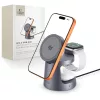 Tech-protect Qi2.2-25w-a48 3in1 Magnetic Magsafe Wireless Charger Dark-5906302352531 1 kép