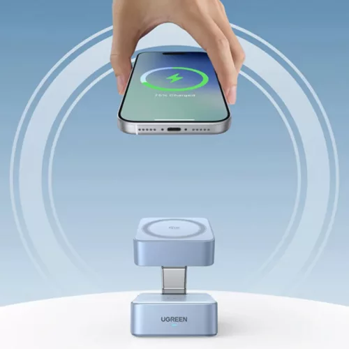 UGREEN W752 2in1 vezeték nélküli töltő állomás, 35W, 3A, 1 x US-6941876293100 7 kép