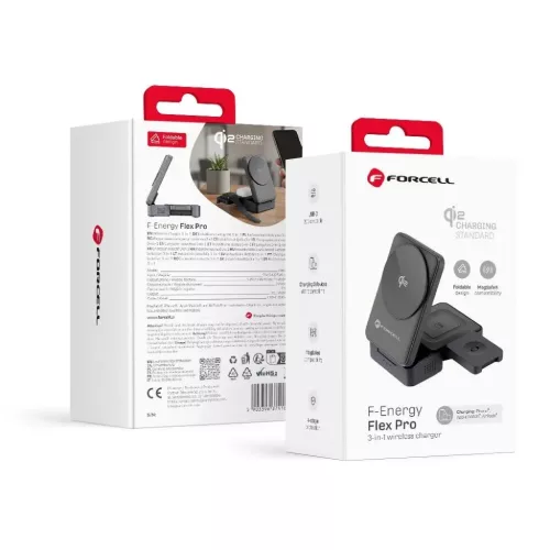 Forcell F-Energy 3 az 1-ben Flex Pro Qi2 MagSafe kompatibilis vezeték-5903396374180 9 kép