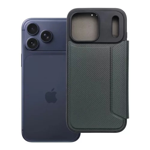 iPhone 17 Pro Max tok RAZOR Book tok sötétzöld-5903396402661 9 kép