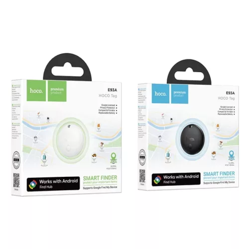 Google Find My Device kompatibilis Hoco E93A nyomkövető fekete-6942007659338 6 kép