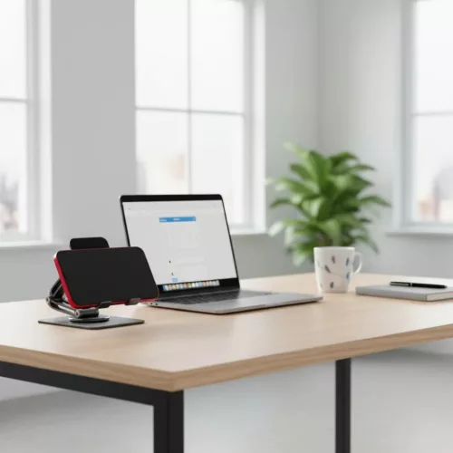 Asztali telefon/ tablet tartó Forcell F-Grip Fold Stand 2 360 szürke-5903396398520 7 kép