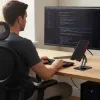Asztali telefon/ tablet tartó Forcell F-Grip Fold Stand 2 360 szürke-5903396398520 8 kép