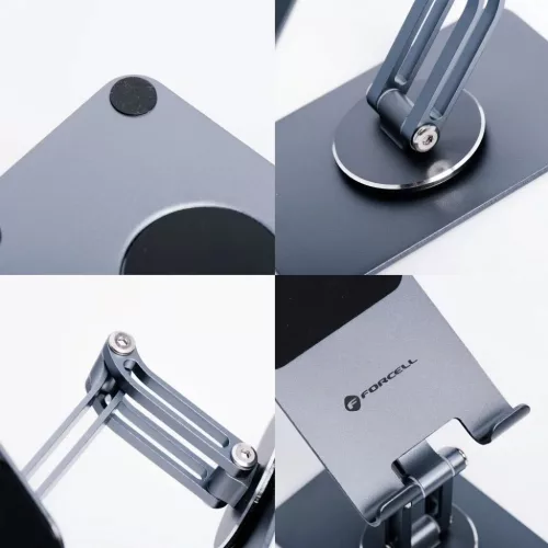 Asztali telefon/ tablet tartó Forcell F-Grip Fold Stand 2 360 szürke-5903396398520 9 kép
