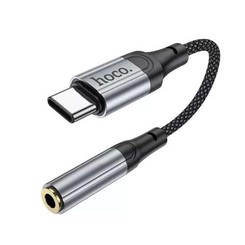 USB-C - 3.5 mm Jack LS36 adapter Hoco, fekete-6942007608886 2 kép