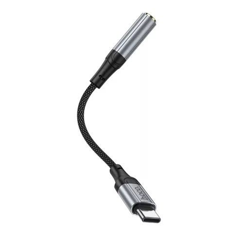 USB-C - 3.5 mm Jack LS36 adapter Hoco, fekete-6942007608886 3 kép