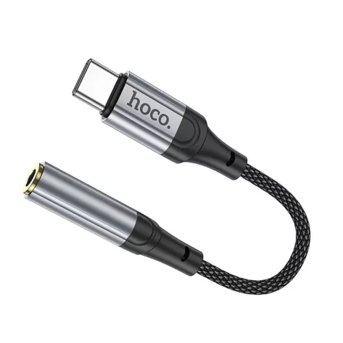 USB-C - 3.5 mm Jack LS36 adapter Hoco, fekete-6942007608886 4 kép