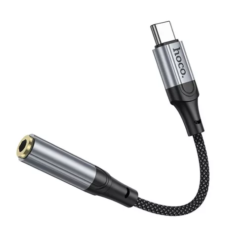 USB-C - 3.5 mm Jack LS36 adapter Hoco, fekete-6942007608886 5 kép