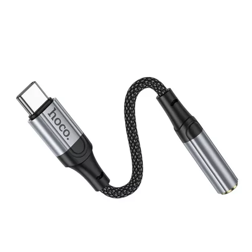 USB-C - 3.5 mm Jack LS36 adapter Hoco, fekete-6942007608886 6 kép