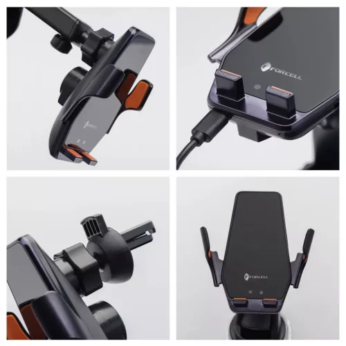  Forcell F-Grip HS6 15W fekete szélvédőre / szellőzőrácsra autó-5903396449963 8 kép