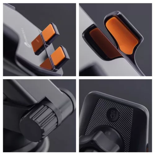  Forcell F-Grip HS6 15W fekete szélvédőre / szellőzőrácsra autó-5903396449963 9 kép