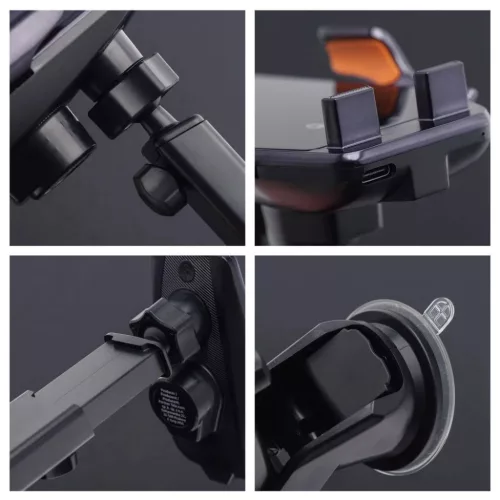  Forcell F-Grip HS6 15W fekete szélvédőre / szellőzőrácsra autó-5903396449963 10 kép