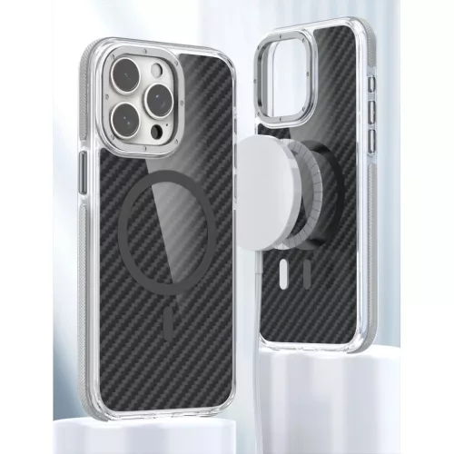 Samsung Galaxy A57 tok FIBER tok MagSafe kompatibilis szürke-5903396442490 3 kép