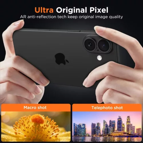 iPhone 17 Tech-Protect Camfull Fit+ üvegfólia Przezroczysty matowy-5906302352944 4 kép