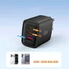 Tech-protect Nca65w-gan 3-portos hálózati töltő Pd 65w / Qc3.0 Fek-5906302336081 7 kép