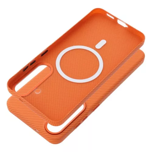 Samsung Galaxy S26 Ultra KEVLAR  MagSafe kompatibilis tok narancssárg-5903396431173 2 kép