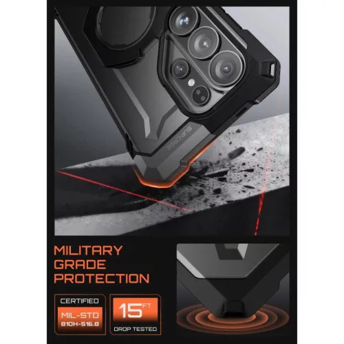 Samsung Galaxy S26 Ultra Supcase UB Grip Mag MagSafe tok Fekete-843439161160 5 kép