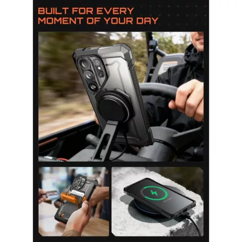 Samsung Galaxy S26 Ultra Supcase UB Grip Mag MagSafe tok Fekete-843439161160 8 kép