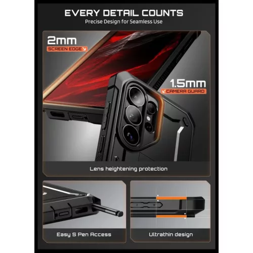Samsung Galaxy S26 Ultra Supcase Unicorn Beetle Pro tok és üvegfóli-843439160729 4 kép