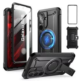   Samsung Galaxy S26 Supcase Unicorn Beetle Pro Mag Magsafe 2-set tok Fekete
