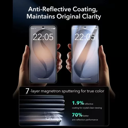 Samsung Galaxy S26 Ultra ESR UltraFit Armorite Edzett Üvegfólia 2-db-4894240297742 6 kép