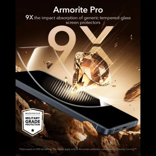 Samsung Galaxy S26 Ultra üvegfólia - ESR UltraFit Armorite Pro edzet-4894240297667 5 kép
