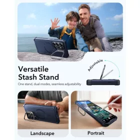 Samsung Galaxy S26 Ultra ESR Cyber Tough Kickstand Magsafe tok, fekete-4894240295816 2 kép