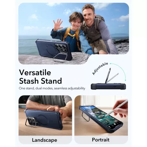 Samsung Galaxy S26 Ultra ESR Cyber Tough Kickstand Magsafe tok, fekete-4894240295816 2 kép