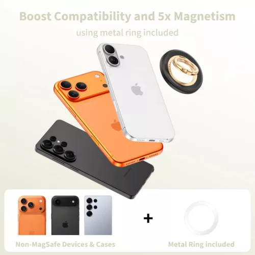 Telefon Tech-protect MMR700 Lamano Mágneses MagSafe gyűrű Fekete/Ar-5906302353088 5 kép