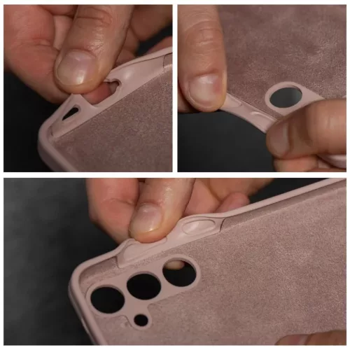 Samsung Galaxy S26 Ultra tok, szilikon tok 2mm homok rózsaszín-5903396433245 3 kép