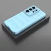 Samsung Galaxy S26 Ultra Magic Shield TPU + Flanel Tok (Világoskék)- 3 kép