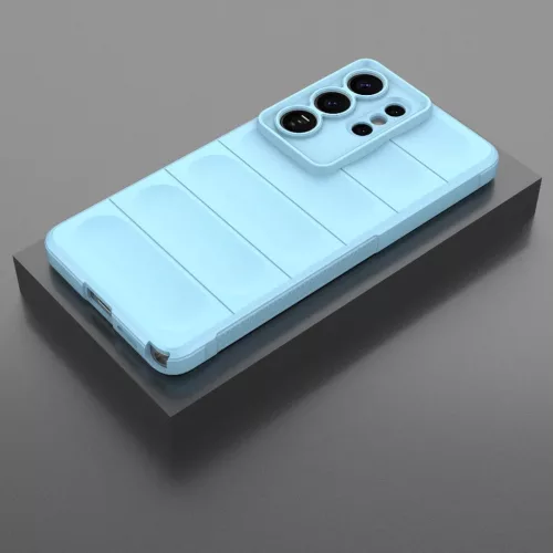 Samsung Galaxy S26 Ultra Magic Shield TPU + Flanel Tok (Világoskék)- 3 kép