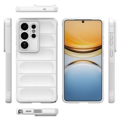 Samsung Galaxy S26 Ultra Magic Shield TPU + Flanel Tok (Fehér)- 3 kép