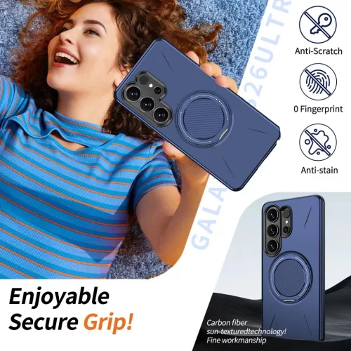 Samsung Galaxy S26 Ultra Magsafe kihajtható támasztékkal TPU + PC H- 7 kép