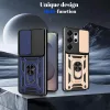 Samsung Galaxy S26 Ultra Slide-es Kameravédős TPU + PC Tok (Fekete)- 3 kép