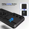 Samsung Galaxy S26 Ultra Slide-es Kameravédős TPU + PC Tok (Fekete)- 7 kép