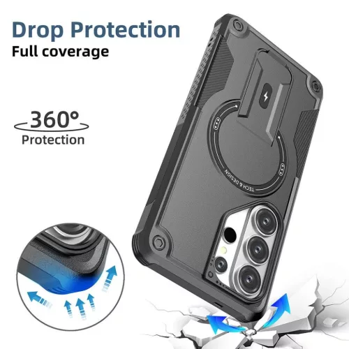 Samsung Galaxy S26 Ultra Armor MagSafe PC + TPU Tok támasztékkal (R�- 5 kép