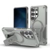 Samsung Galaxy S26 Ultra Armor MagSafe PC + TPU Tok támasztékkal (szürke)
