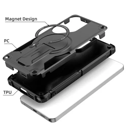 Samsung Galaxy S26 Ultra Armor MagSafe PC + TPU Tok támasztékkal (fe- 4 kép