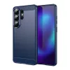 Samsung Galaxy S26 Ultra szénszálas-hatású TPU tok (kék)